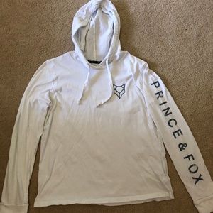 White Prince and Fox Hoodie